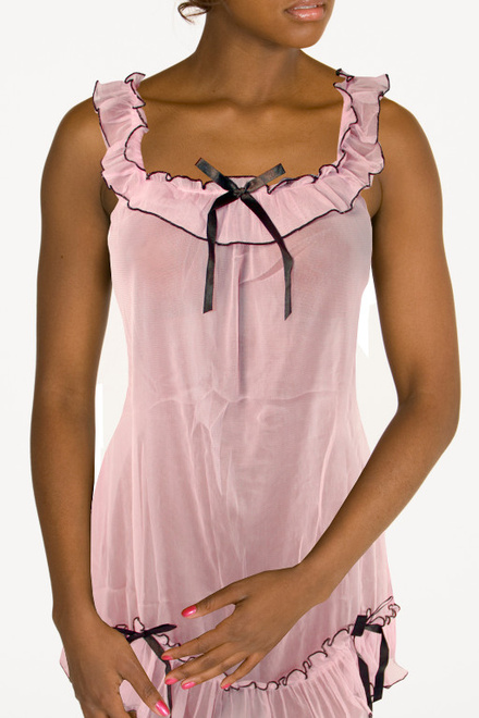 Vincentia sexy noční košilka světle růžová velikost: M