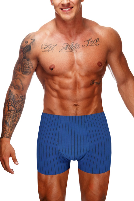 Travis Blue bavlněné boxerky modrá velikost: XL