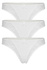 Rosanna bavlněné kalhotky s krajkou C-336 - 3 ks bílá XL