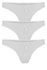 Memphis krajková tanga C153 - trojbal bílá S