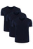 Tezen kvalitní pánské triko do 'V' FTV01 - trojbal tmavě modrá M