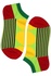 Crazy Dot kotníčkové bavlněné ponožky ECC2001 žlutá 35-38
