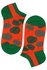 Crazy Leaves kotníčkové bavlněné ponožky ECC2001 oranžová 35-38