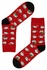Pánské vánoční ponožky se skřítky červená 39-42
