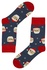 Pánské vánoční ponožky Santa Fousáč modrá 39-42