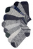 Žíhané kotníčkové ponožky univerzální F-100 - 3 páry vícebarevná 43-46