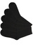 Bavlněné pánské ponožky levně B-5056 - 5 párů černá 39-42