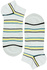 Bellinda ponožky - pánské nízké bavlněné s proužky bílá 39-42