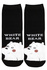 Happy White Bear veselé ponožky černá 35-38