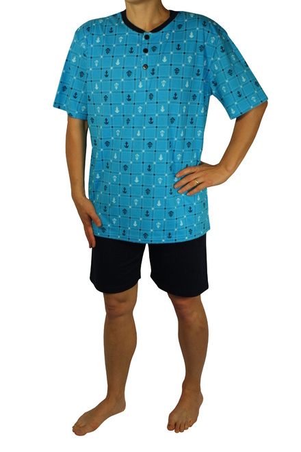 Gayle pánské pyžamo modrá velikost: 4XL