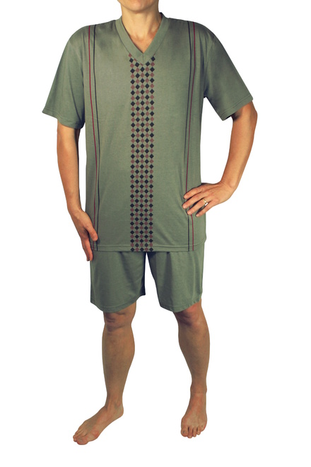 Damon II. pánské pyžamo světle šedá velikost: XXL