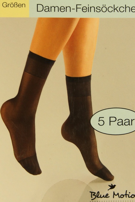 Silonové ponožky 20 DEN - 5 ks černá velikost: UNI