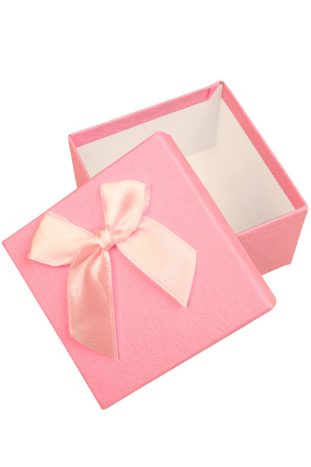 Dárková krabička 8x8 cm sladce růžová