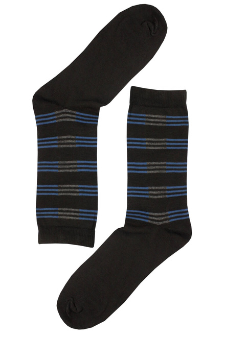 Klasické ponožky  s pruhy - trojbal MIX velikost: 43-46
