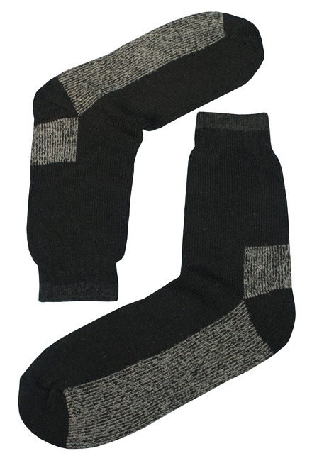 Teplé vlněné ponožky Thermo černá velikost: 39-42