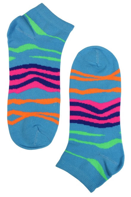 Reflexní kotníčkové ponožky - 3páry vícebarevná velikost: 35-38