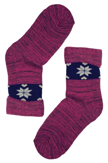Dámské zimní ponožky - 2 páry MIX velikost: 37-42
