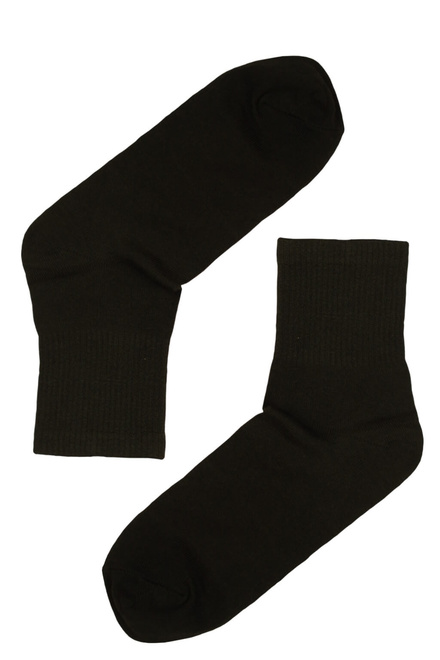 Standard bavlnené ponožky ZW-401C - 3 pack černá velikost: 38-42