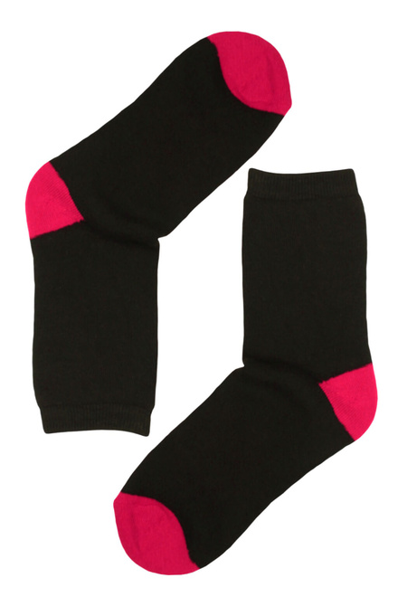 Teplé vyšší dámské ponožky - 2 pack černá velikost: 35-38