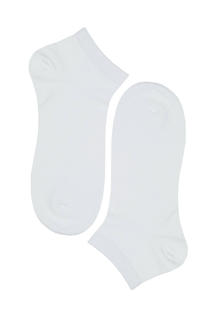 Kotníkové ponožky dámské bavlna CW350A - 3 páry bílá velikost: 35-38