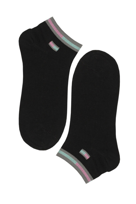 Kotníkové ponožky dámské bavlna CW353 - 3 páry MIX velikost: 39-42