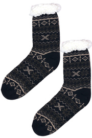 Snowy blue huňaté ponožky beránek MC 113