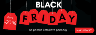 Black Friday - Sleva 20 % na pánské kotníčkové ponožky